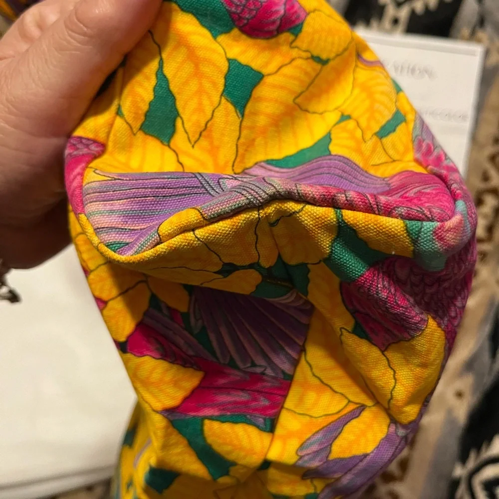 HERMES VINTAGE EUC COA* Les Perroquet Tote - Picture 5 of 14